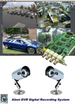 CD-205-ES 2-Camera Alnet Hi-Res Color IR Day/Night Business Security Camera PC-Based System