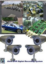CD-405-LW - 4-Camera High Resolution Sony CCD&nbsp;Long-Range&nbsp;Infrared Night Vision Alnet Business CCTV Security Camera PC-Based System